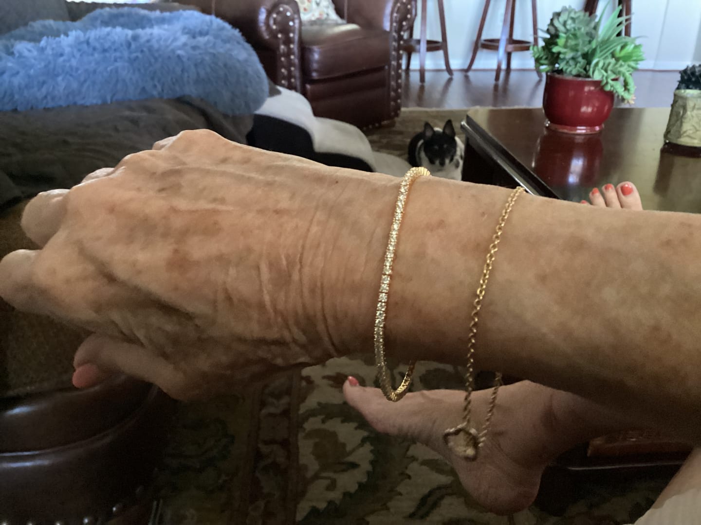 Customer photo review of Moissanite Tennis Bracelet 2mm