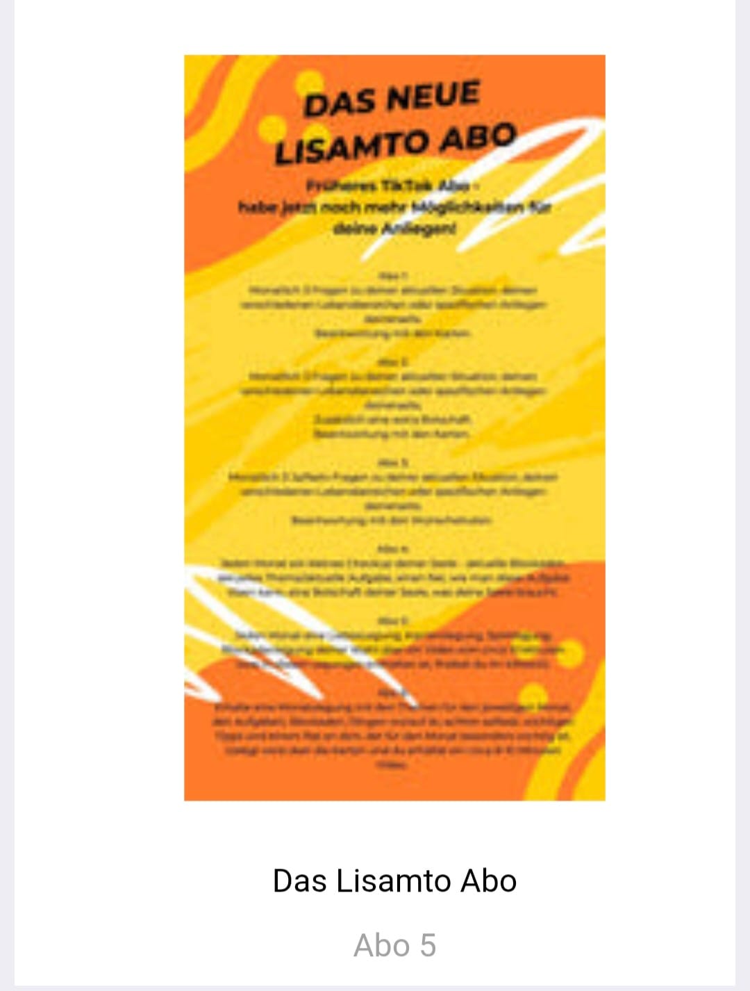 Customer photo review of Das Lisamto Abo