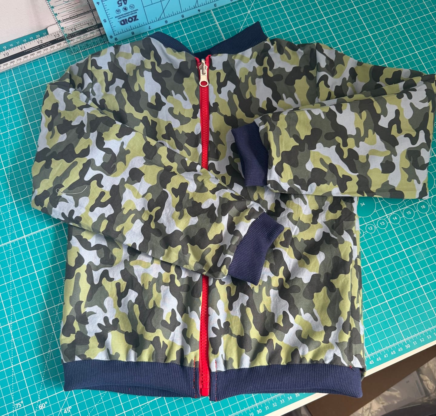 Customer photo review of Camouflage Cotton Fabric