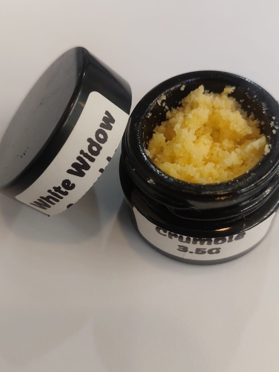 Customer photo review of Legendary Crumble White Widow 3.5G (BOGO)