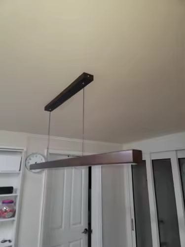 Customer photo review of Linjär Pendellampa i Massivt Trä | LED | Furu & Valnöt | 80–120 cm