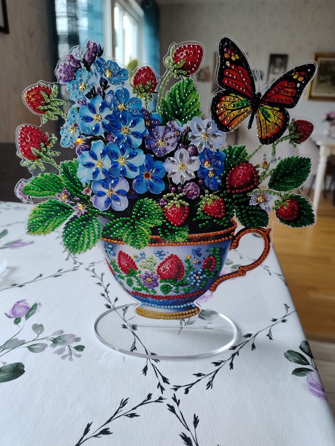 Customer photo review of Diamond Painting Dekoration - Blommor i en kopp
