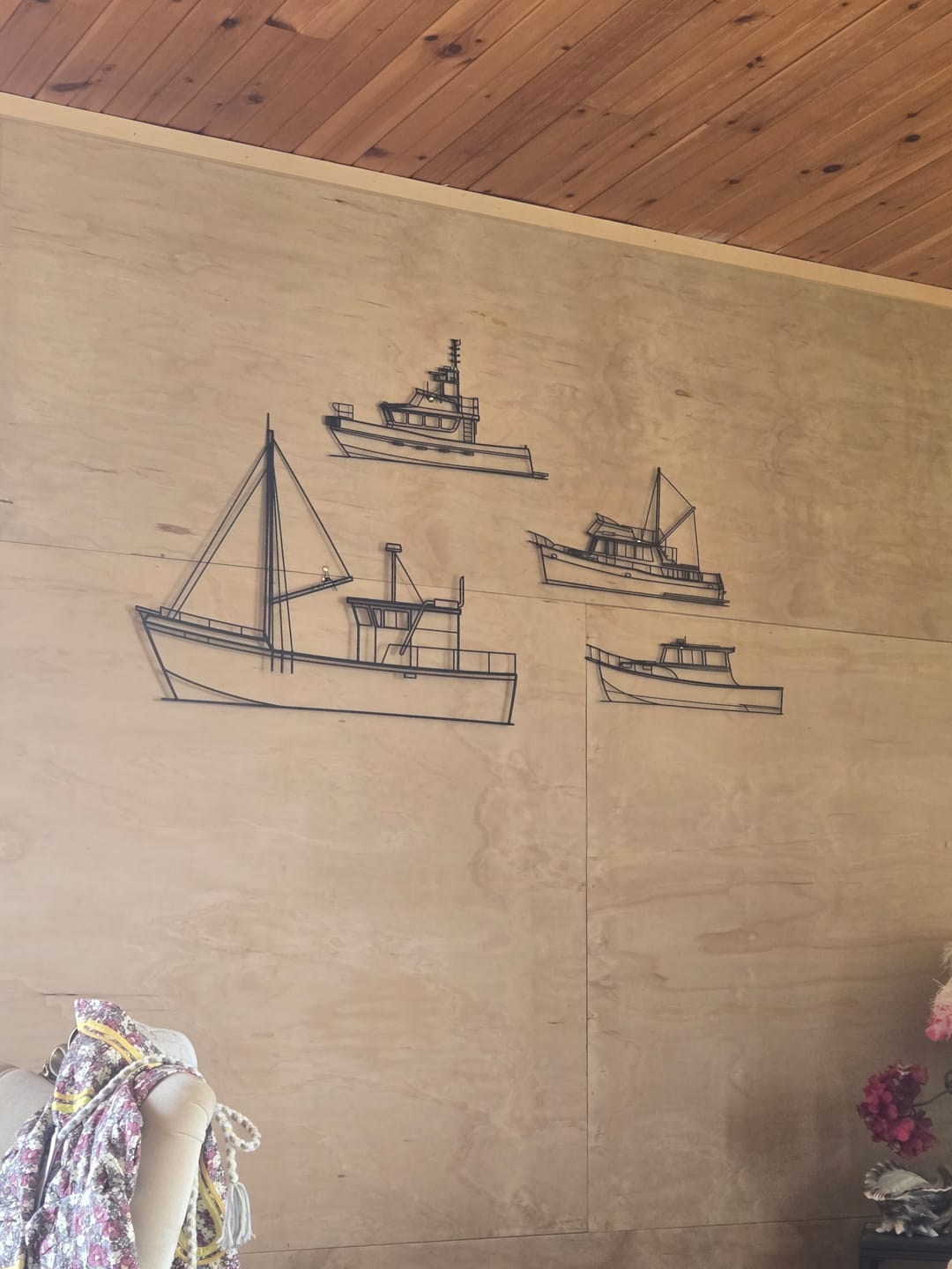 Customer photo review of Downeast 31 2005 Silhouette Metal Wall Art