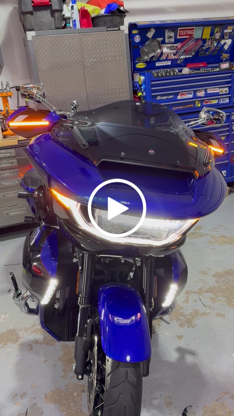 Customer video review of Hand Guards with LED for Touring & Softails