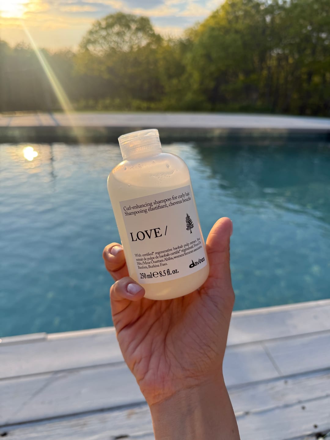 Customer photo review of LOVE CURL Shampoo