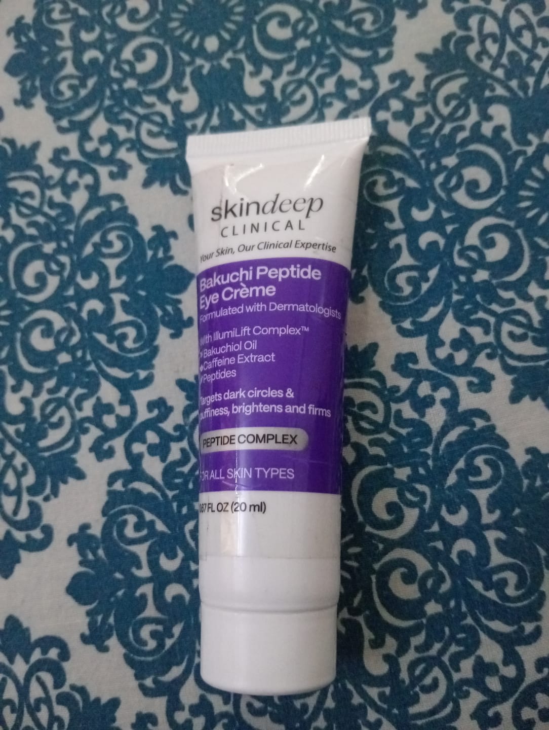 Customer photo review of Bakuchi Peptide Eye Crème