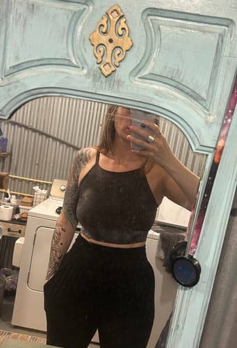 Customer photo review of Blake Bralette 'Midnight'