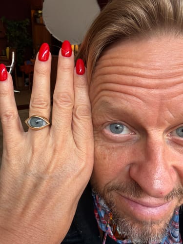 Customer photo review of Custom Dali Eye Ring