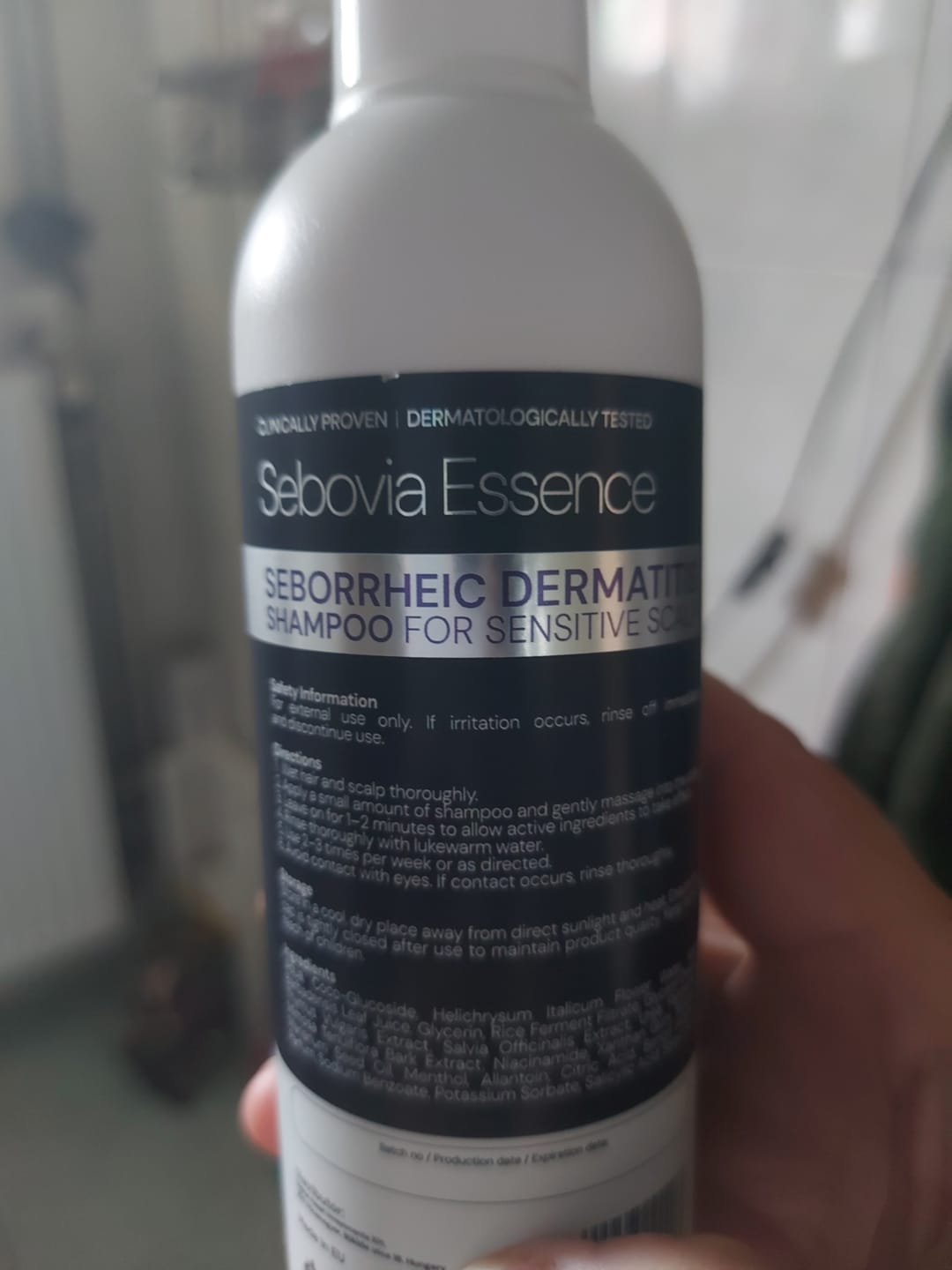 Customer photo review of Sebovia Essence Seborrhea Dermatitis Sampon érzékeny bőrre