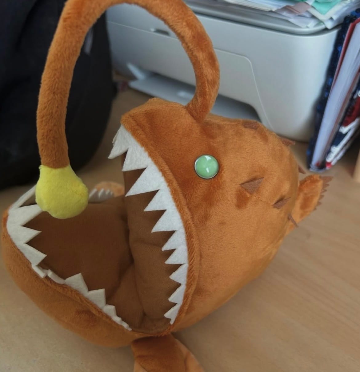 Customer photo review of Anglerfish Soft Stuffed Plush Toy