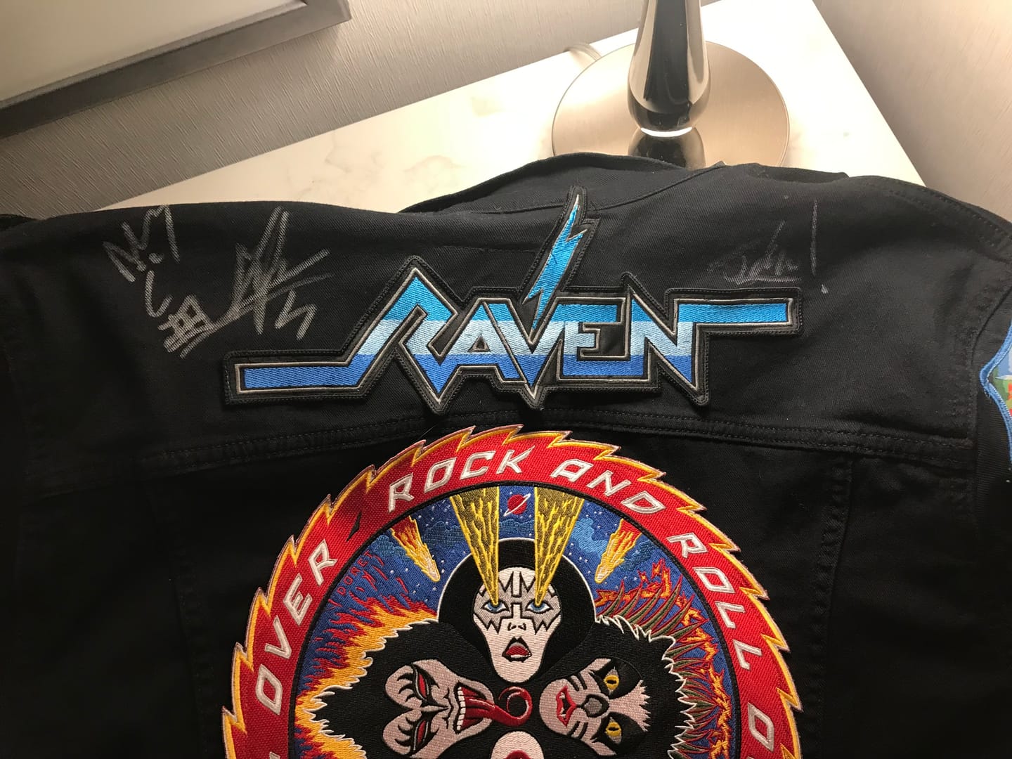 Customer photo review of Kiss - Rock And Roll Over - Embroidered Backpatch