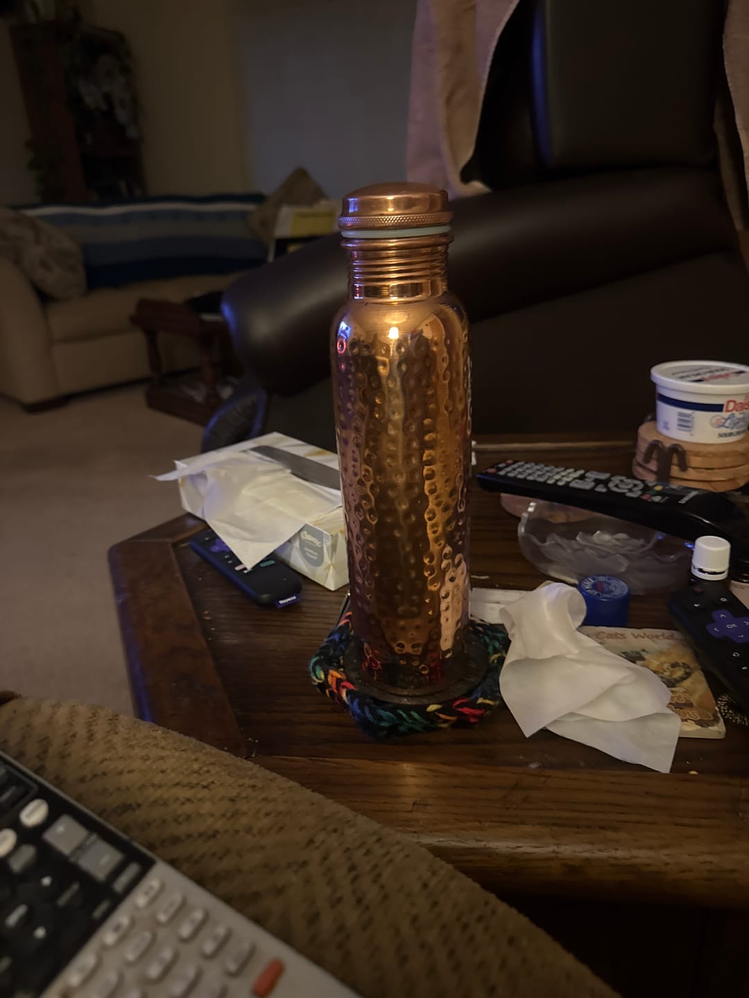 Customer photo review of Himalayan Ayurvedic Pure Copper Bottle