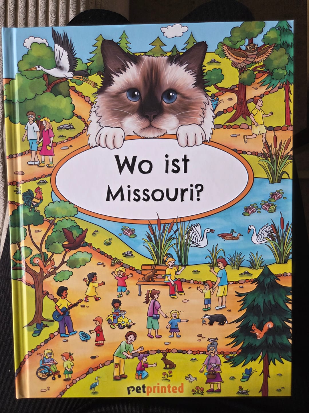Customer photo review of Personalisiertes Katzen-Wimmelbuch - Wo bist du?