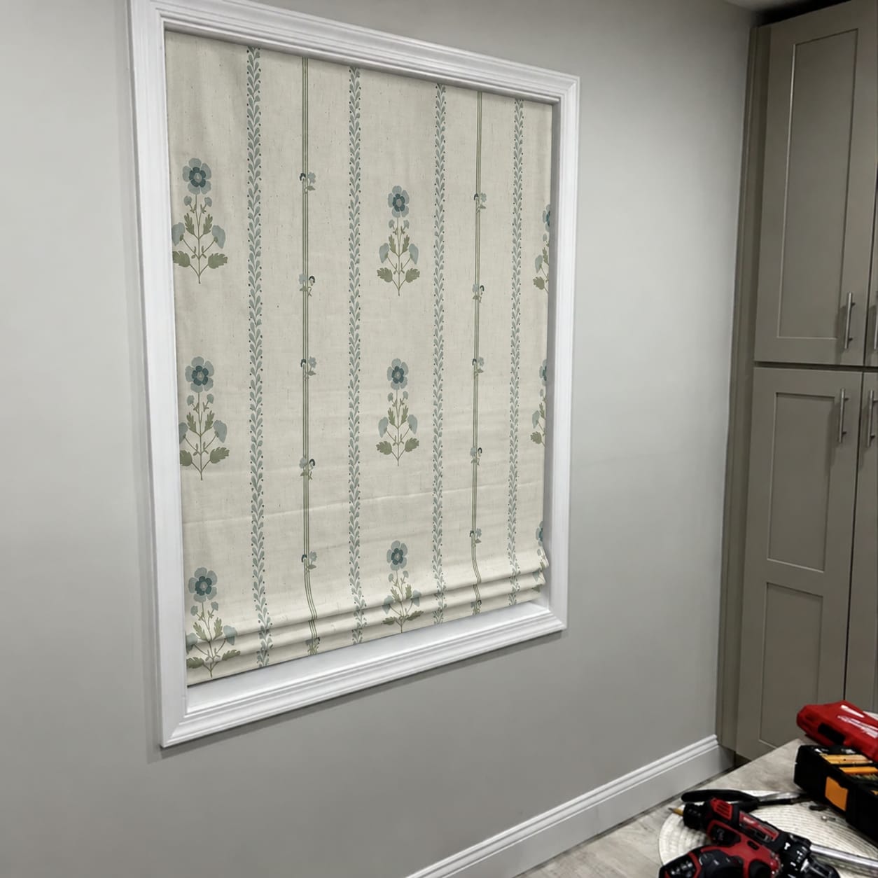 Customer photo review of Lily Custom Roman Shades