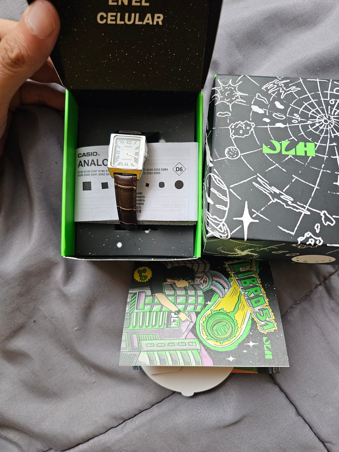 Customer photo review of Reloj Casio Tank Análogo LTP-V007L-7B2UDF Cuero Dial Blanco