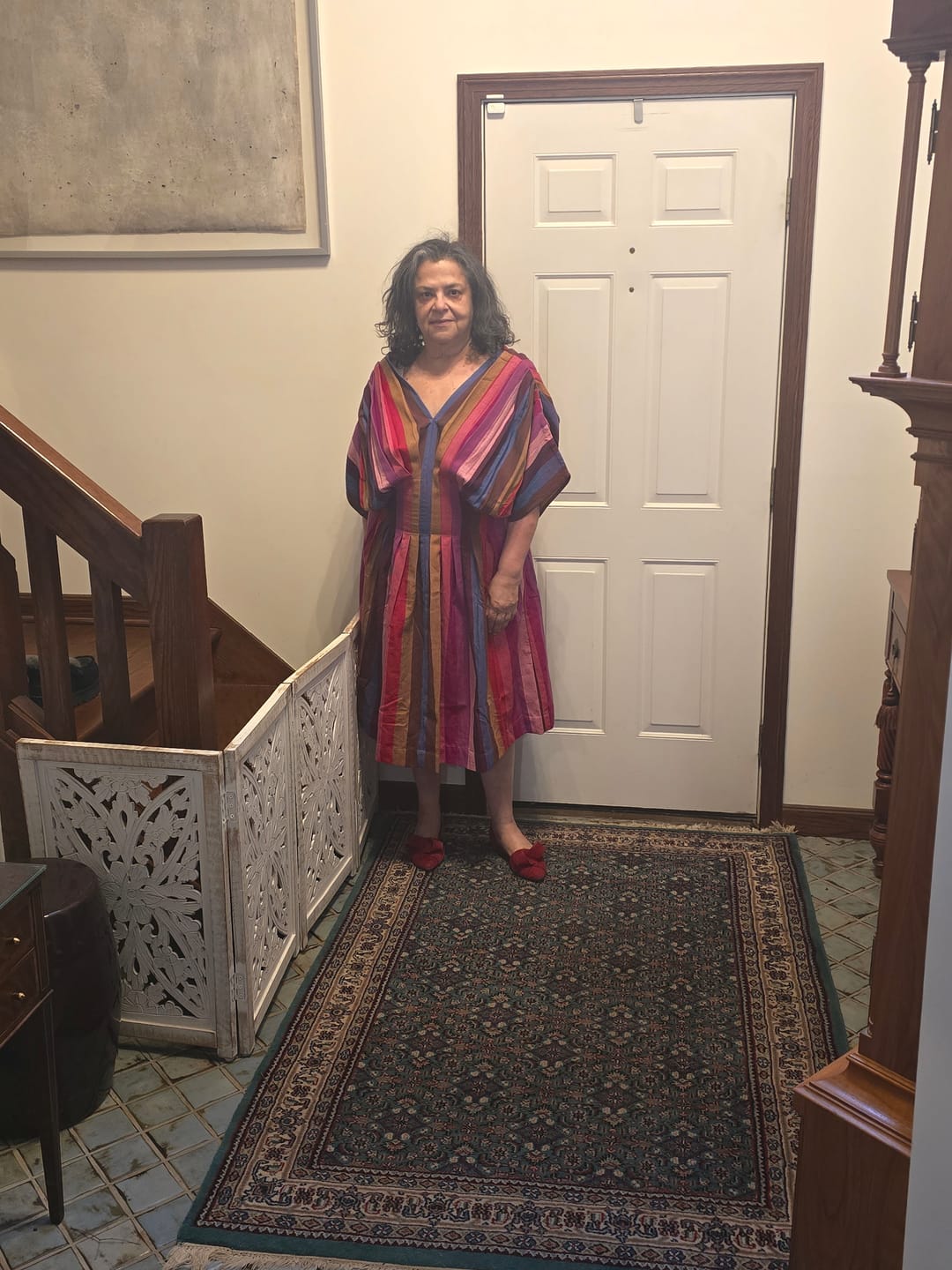 Customer photo review of SOHO DRESS | MARGO STRIPES