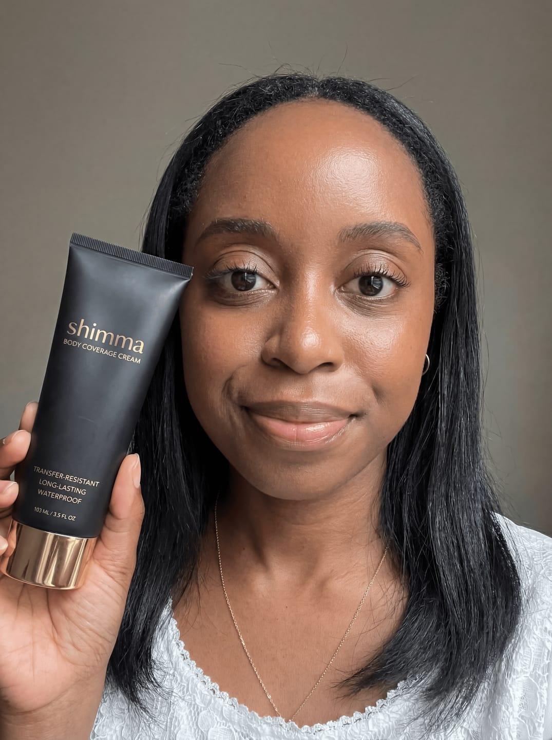 Customer photo review of Shimma™ Black Seed Oil Body Coverage Perfector