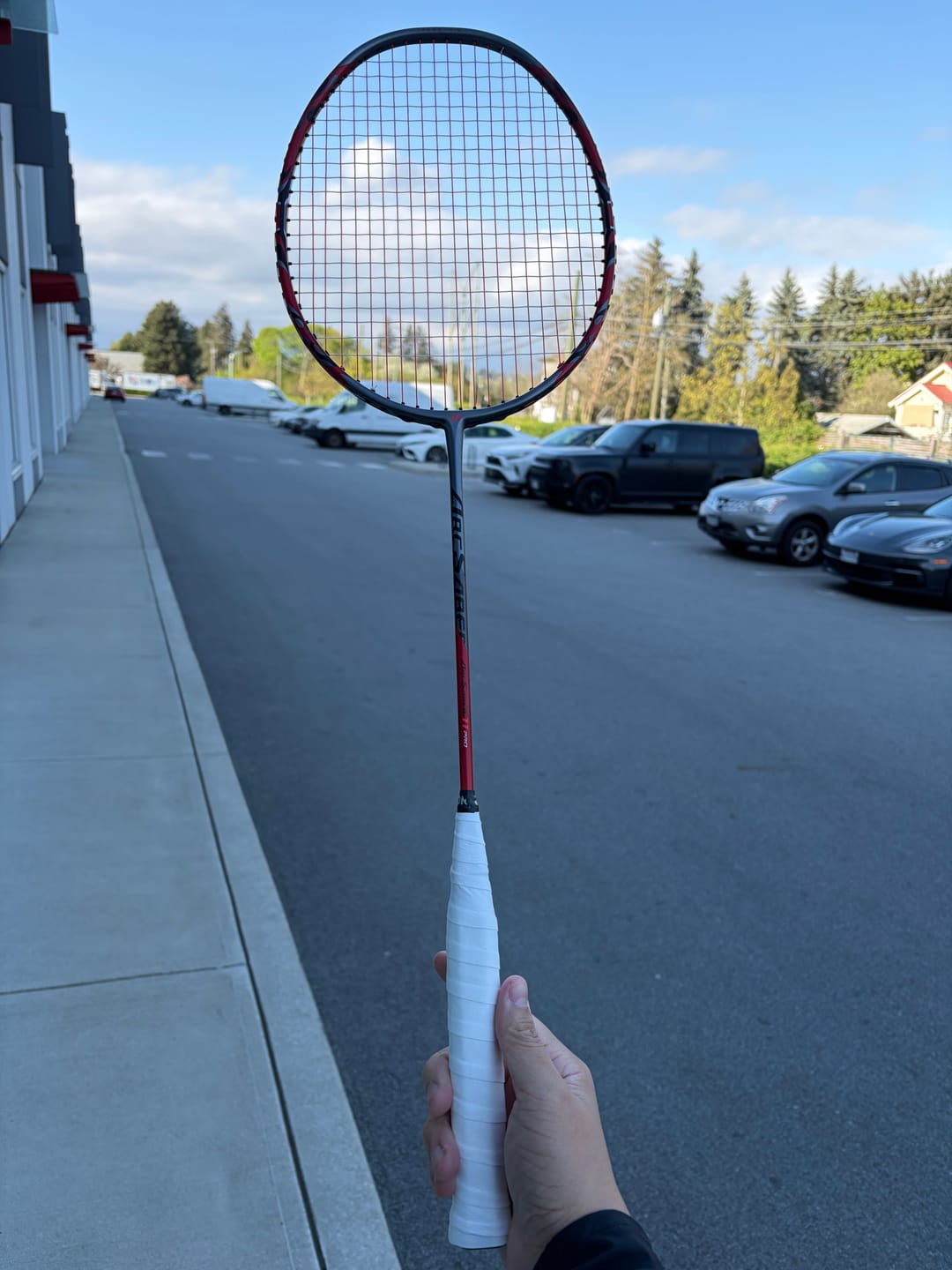 Customer photo review of Yonex Arcsaber 11 Pro Unstrung Badminton Racket [Red]