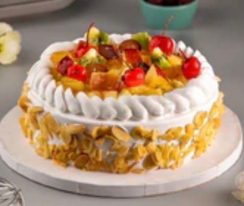 Customer photo review of Fresh Fruit Cake