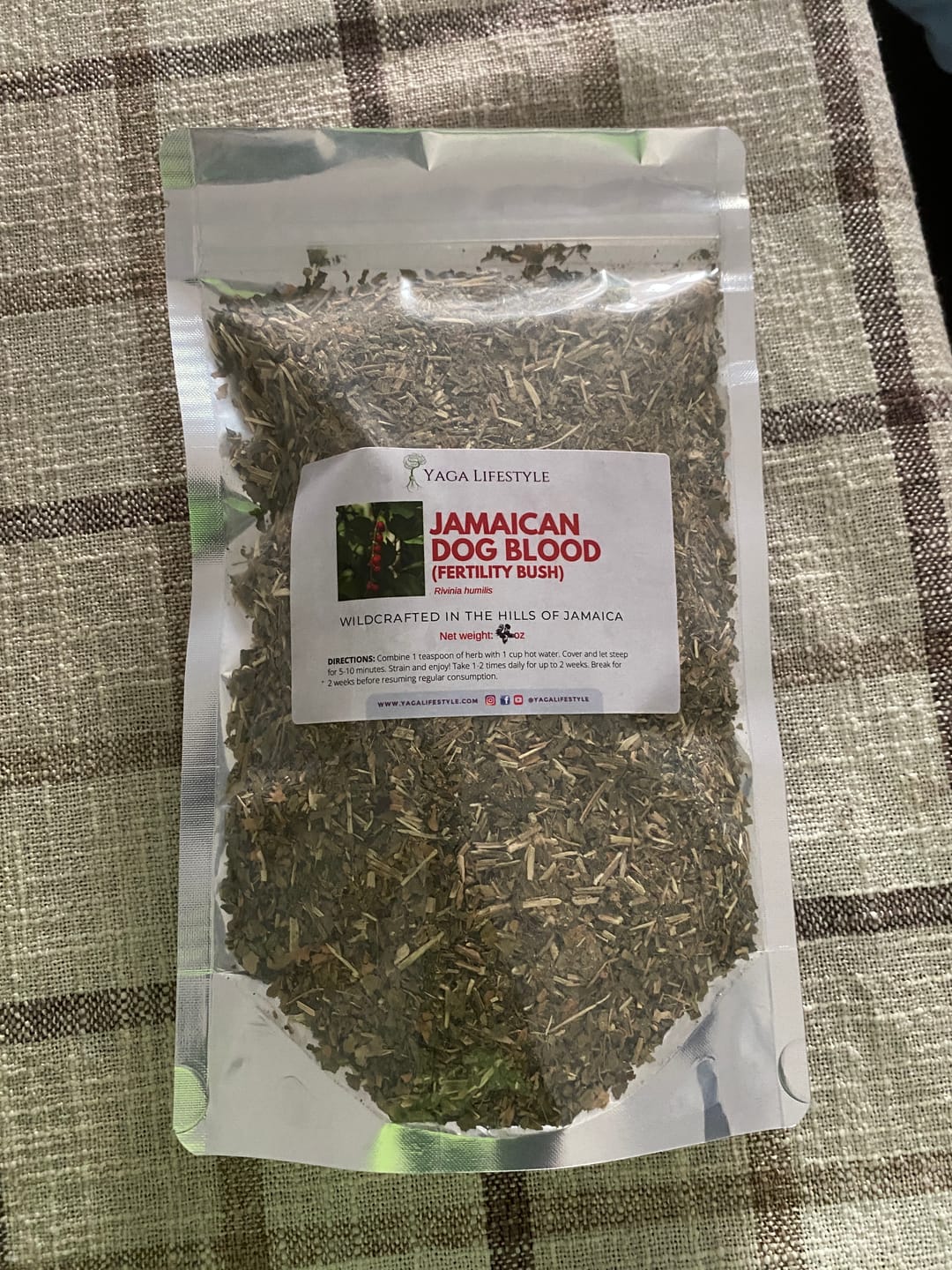 Customer photo review of Jamaican Dog Blood Bush | Fertility Herb | Rivinia Humilis