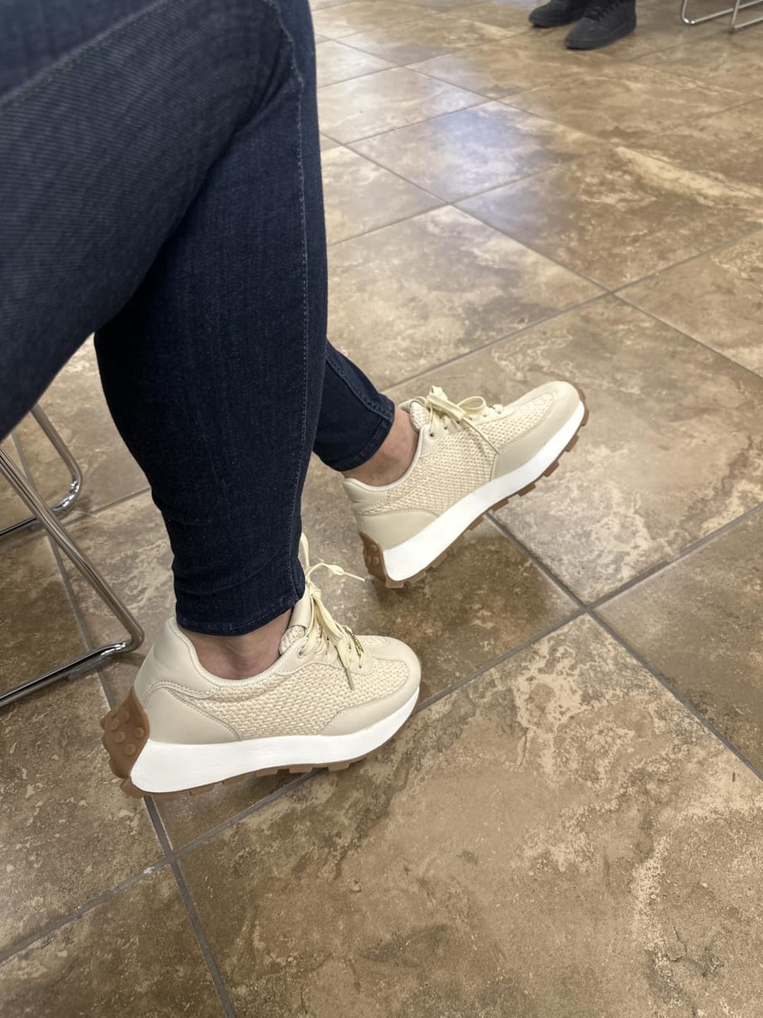 Customer photo review of Lucky Step Women’s 1.81" Platform Sneakers