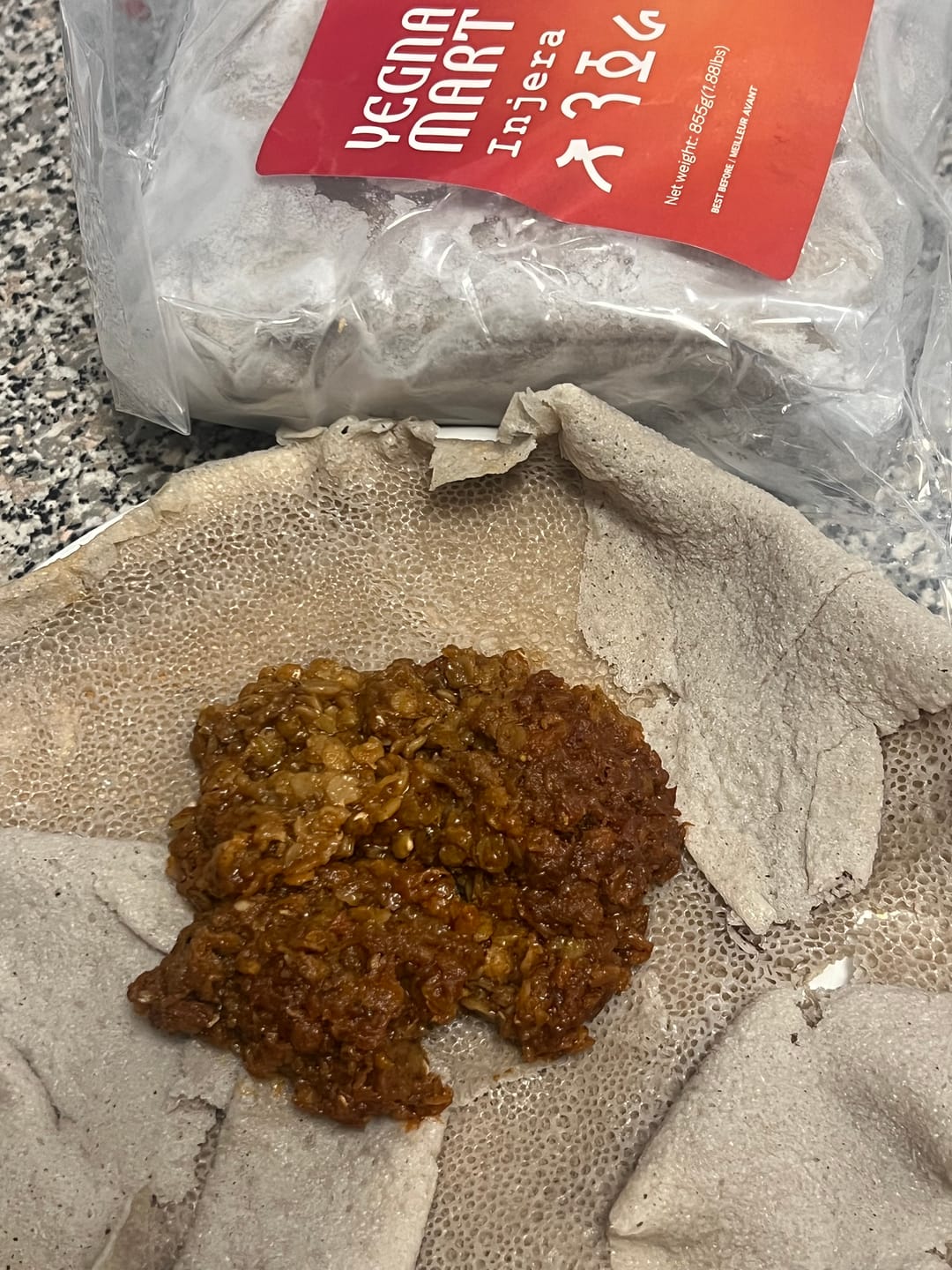 Customer photo review of Ethiopian Injera (እንጀራ)