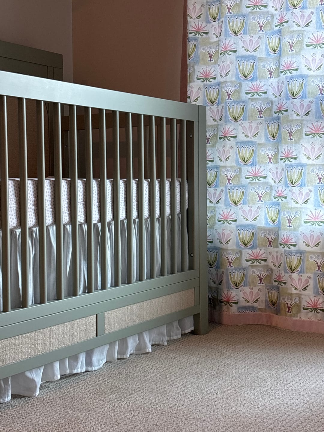 Customer photo review of Crib Skirt - Ivory