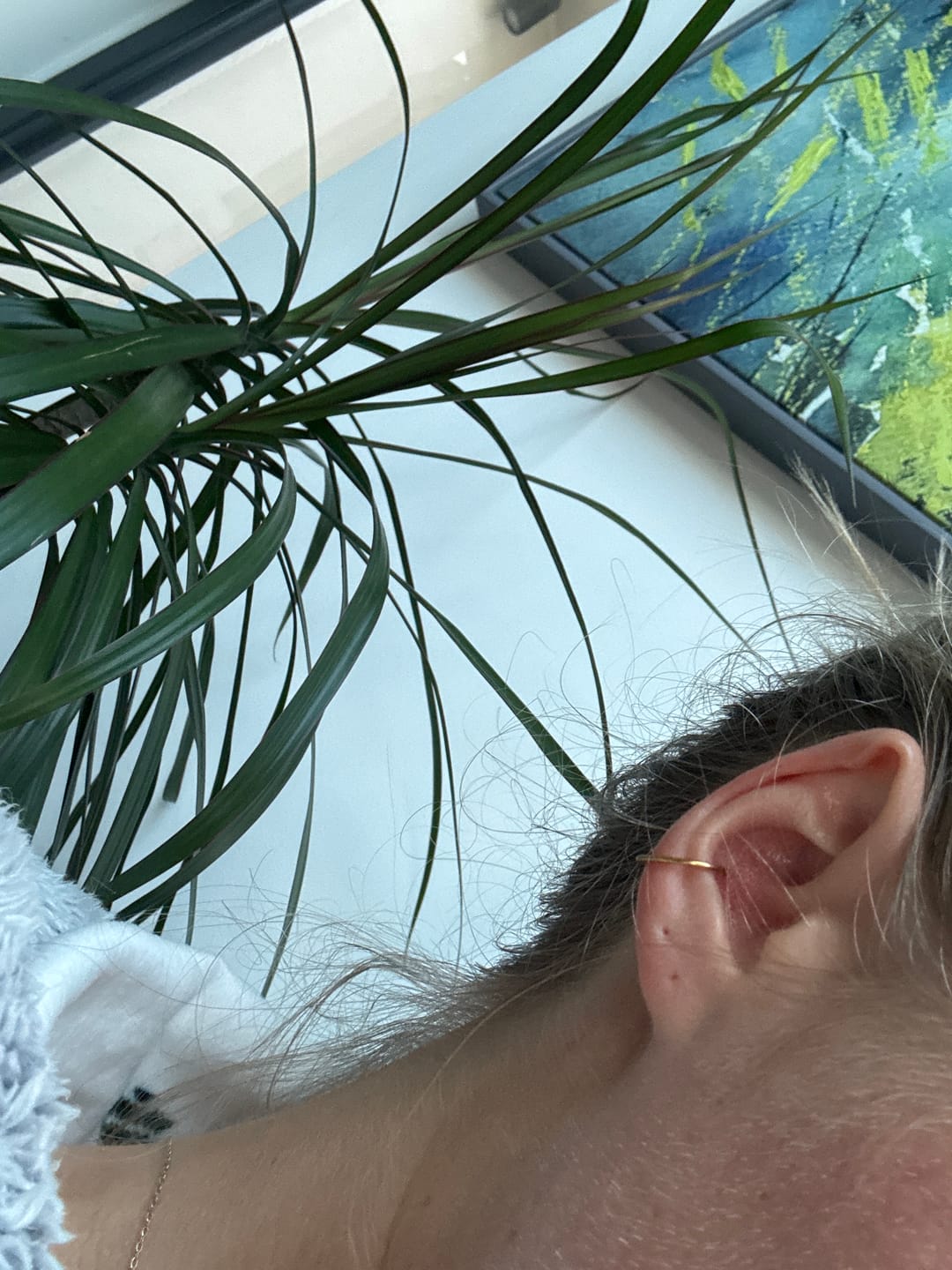 Customer photo review of Cartilage Hoop (18g)