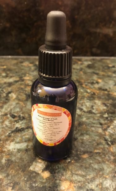 Customer photo review of The Biblical Fountain of Youth Face Serum