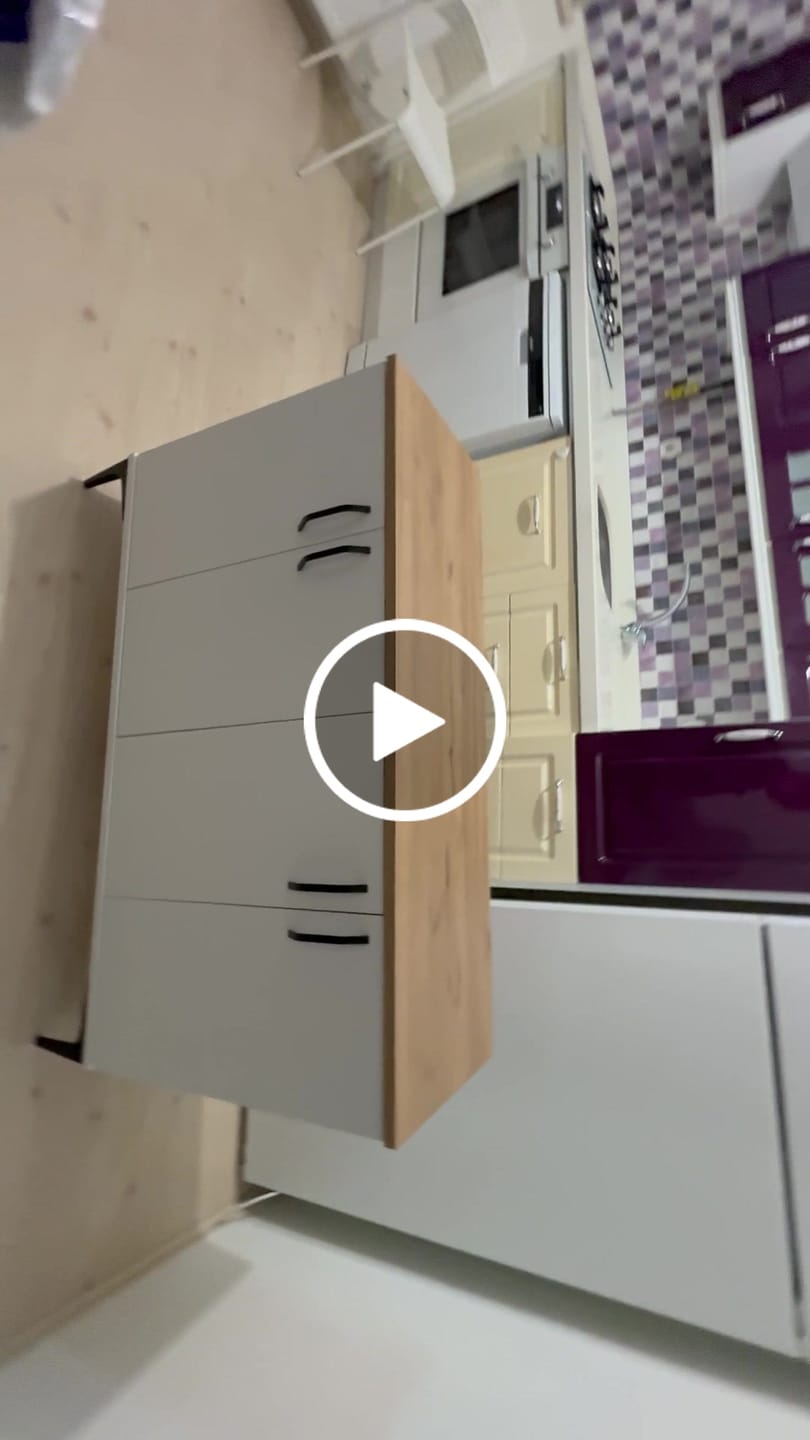 Customer video review of Rani JE162 Kahve Köşesi Çok Amaçlı Dolap 4 Kapaklı Kiler Mutfak Dolabı Beyaz - Sepet Ceviz