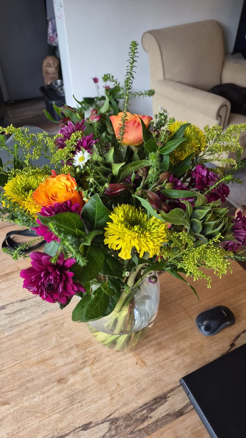 Customer photo review of Blooming Sunshine Flower Bouquet