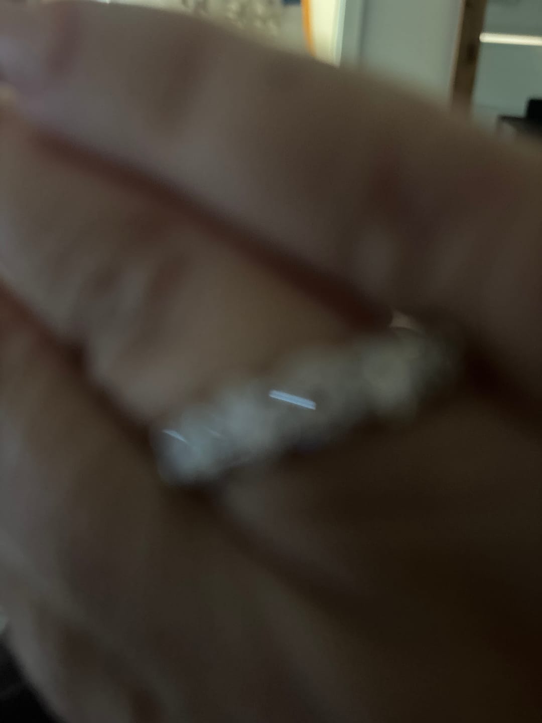 Customer photo review of Coralia 0.5Ct Moissanite 925 Sterling Silver Eternity Band Ring