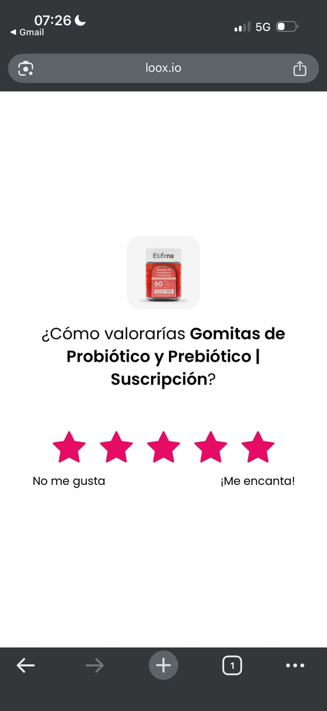Customer photo review of Gomitas de Probiótico y Prebiótico | Suscripción