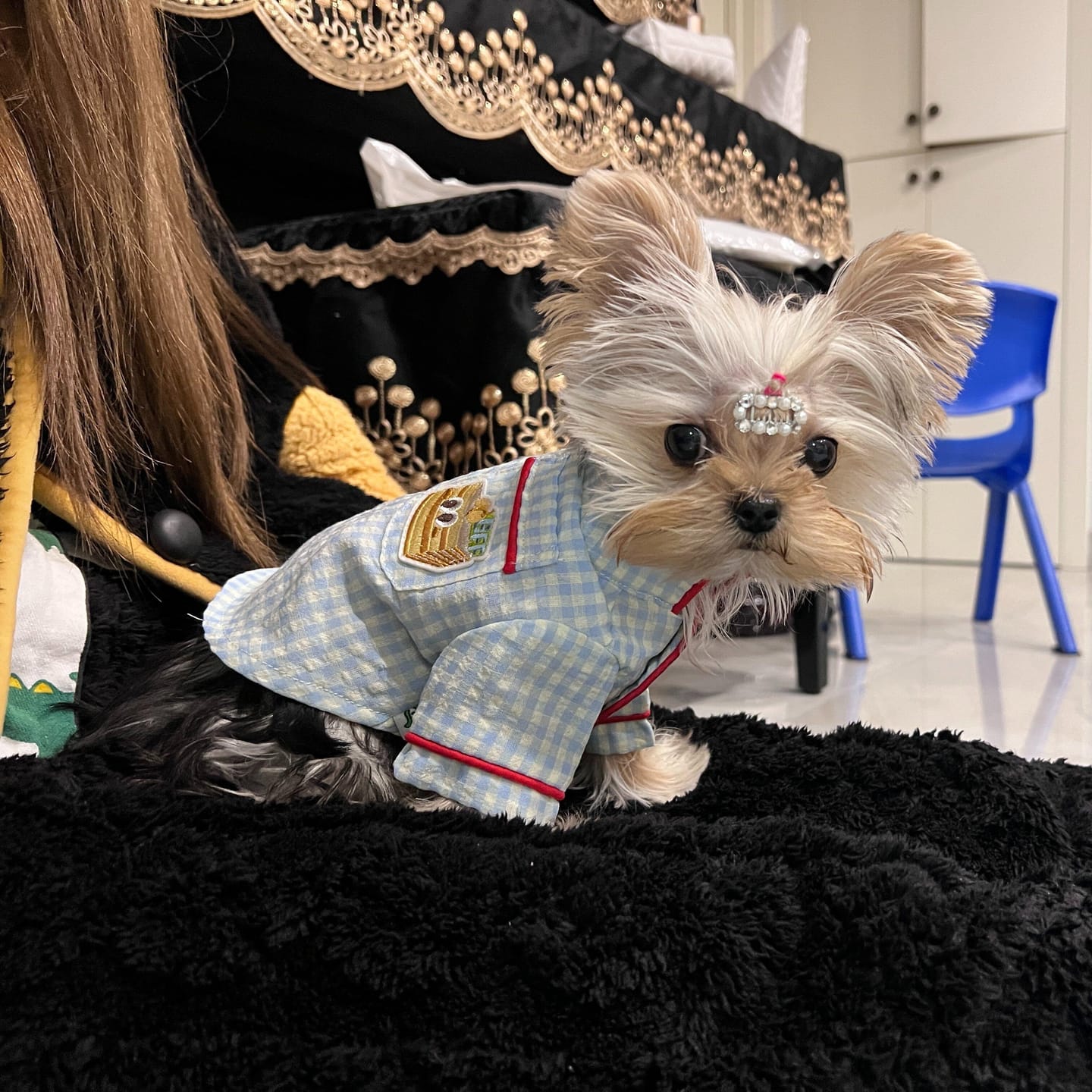 Customer photo review of Gingham Getaway Shirt
