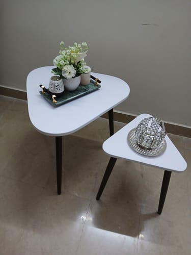 Customer photo review of Pair of 2 Modern Elegant Table Set - 1473