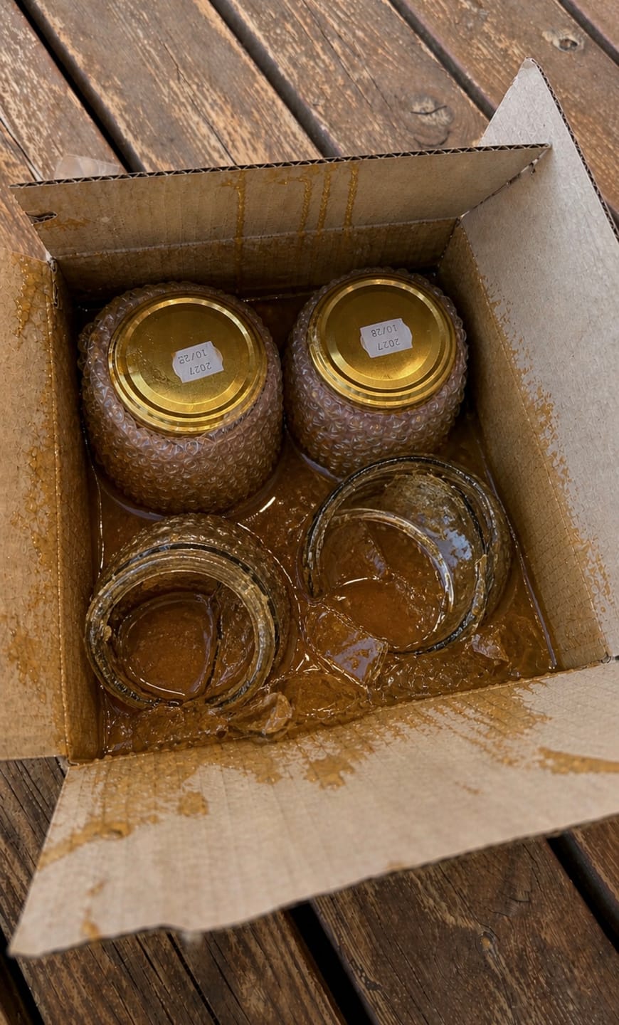 Customer photo review of 2 kg Svensk Flytande Honung (4 × 500 g) + Honungspump