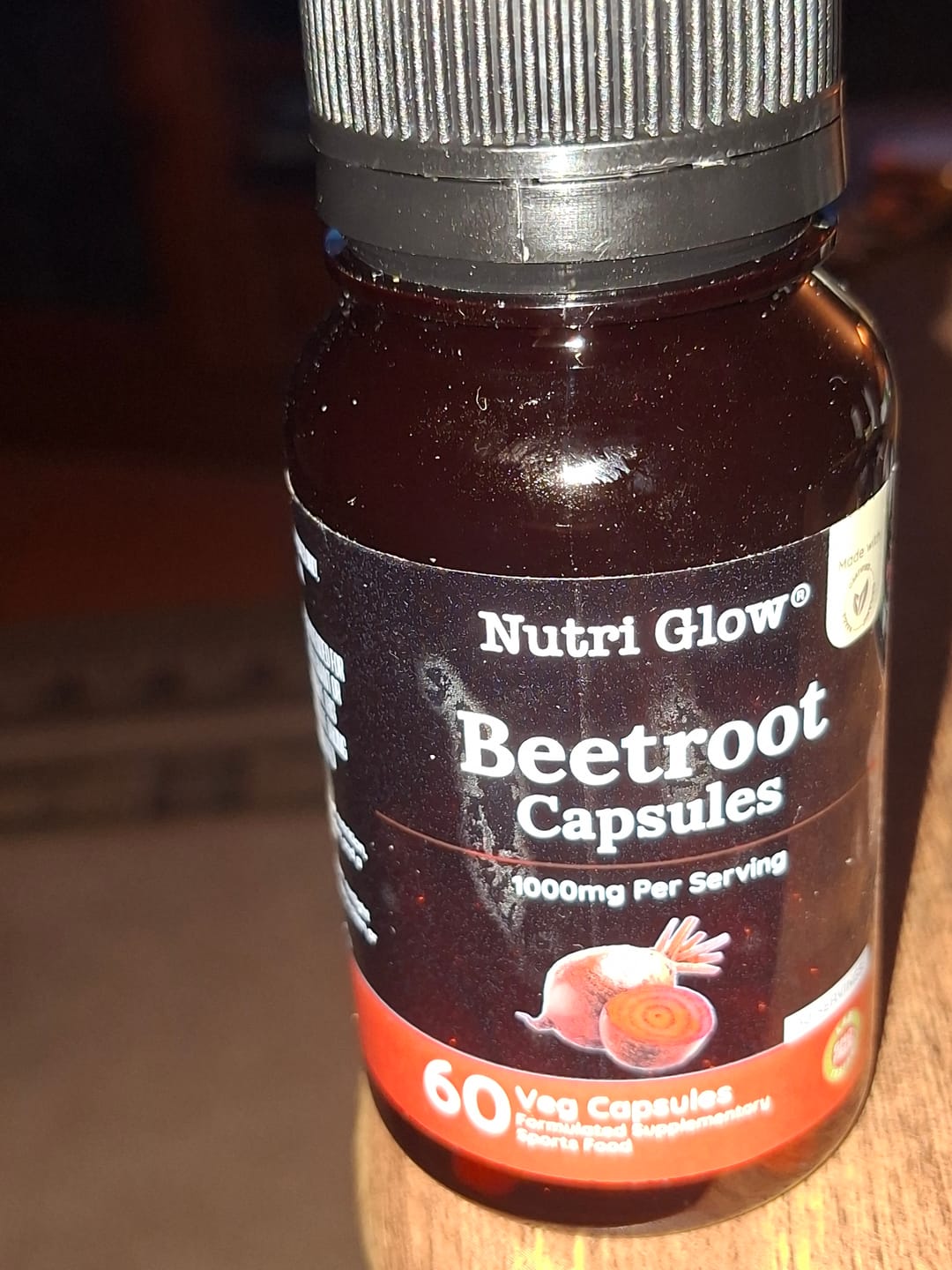 Customer photo review of Nutri Glow Organic Beetroot 60 Capsules