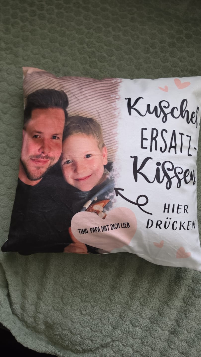 Customer photo review of Kuschel-Ersatz - Paar-Kissen