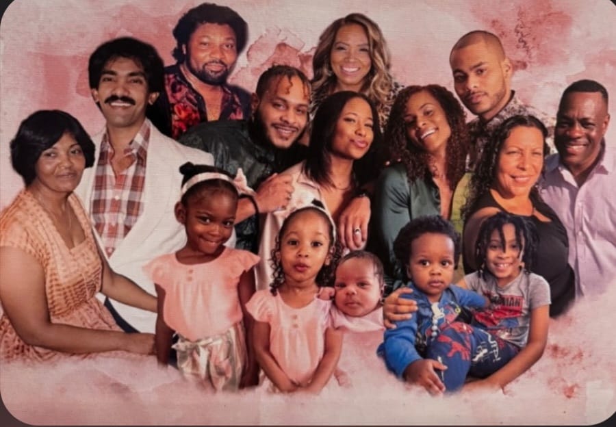 Customer photo review of Custom Combine Loved One Photos, Family Portrait From Different Photos - Personalized Customized Canvas - Gift For Family Members