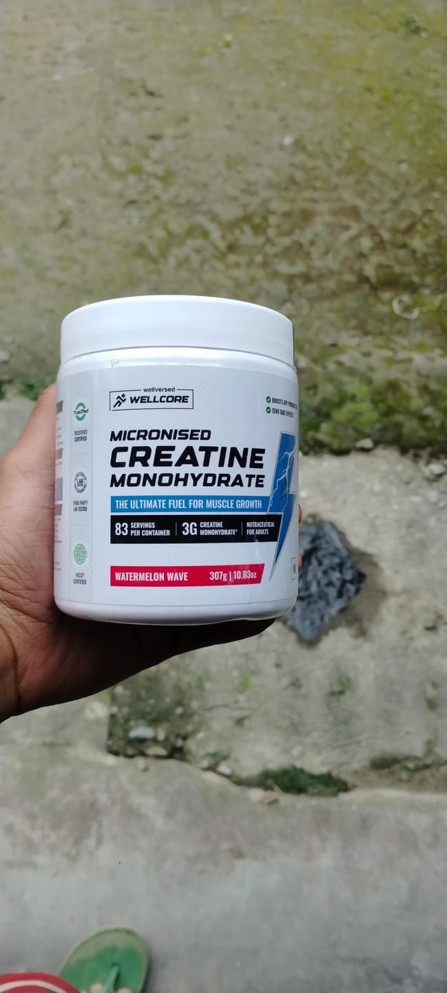 Customer photo review of Wellcore - Pure Micronised Creatine Monohydrate | Watermelon Wave (307g, 83 servings)