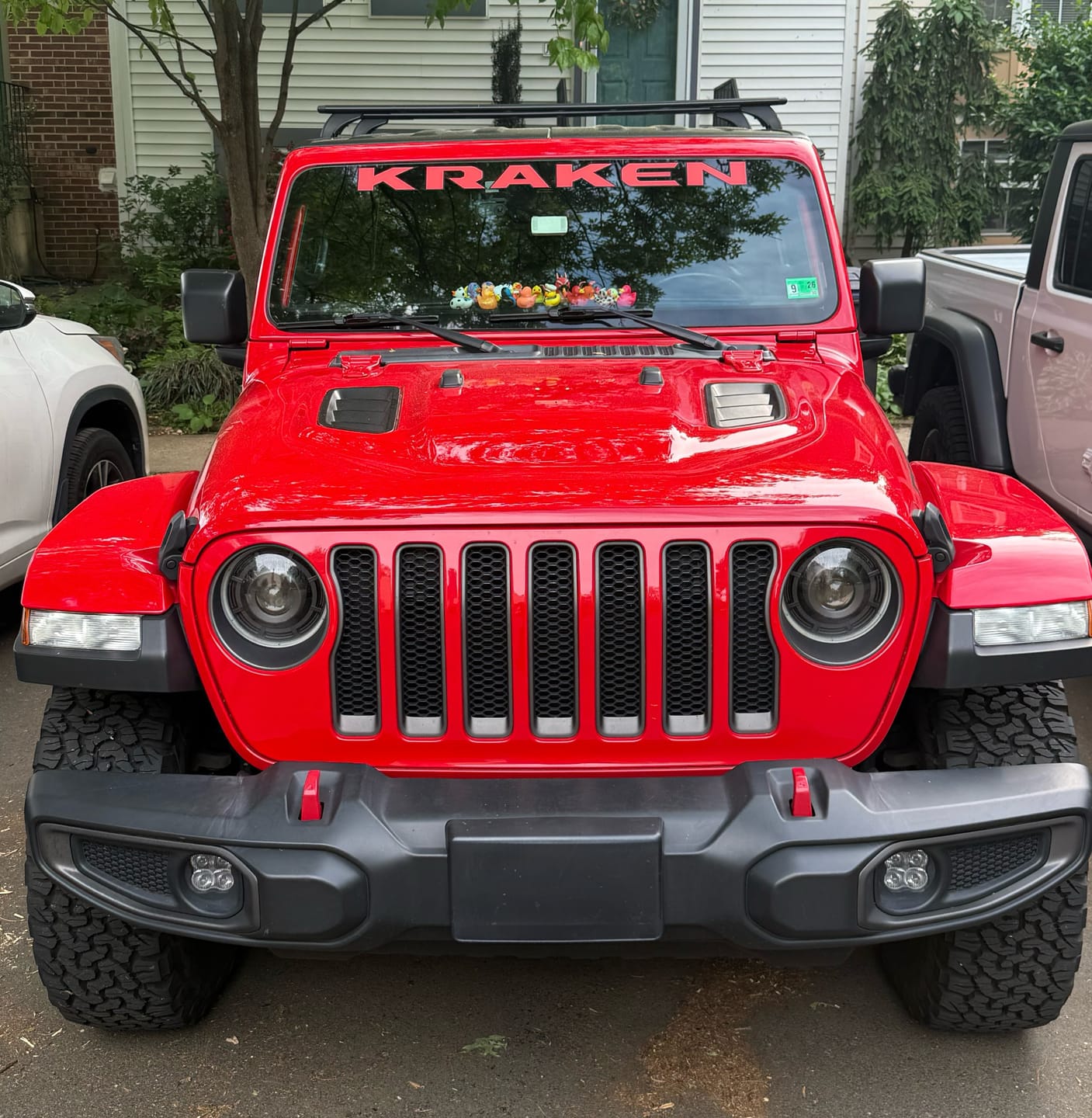 Customer photo review of Windshield Lettering