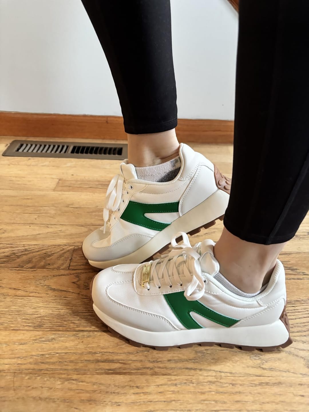 Customer photo review of Lucky Step Women’s 1.81" Platform Sneakers