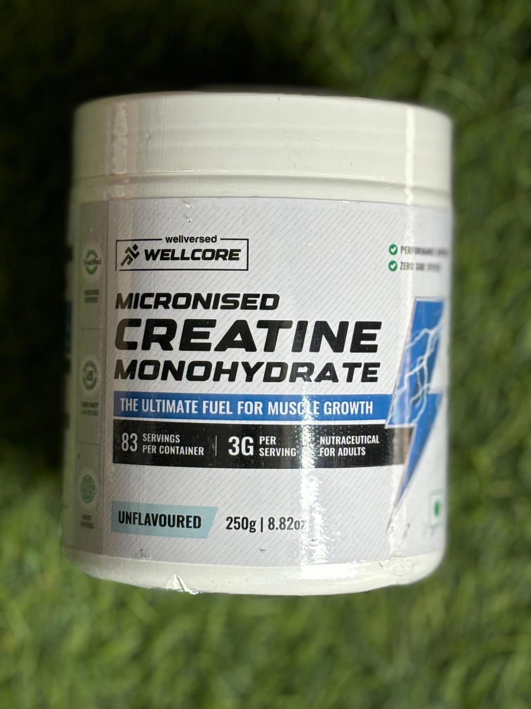 Customer photo review of Wellcore - Pure Micronised Creatine Monohydrate | Lemon Lime (149g, 33 servings)