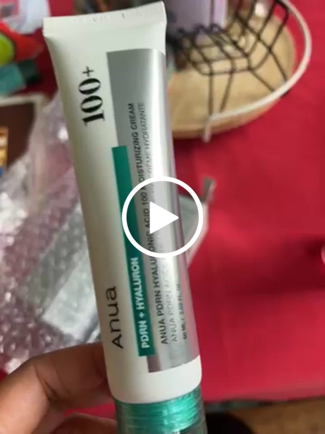 Customer video review of PDRN Hyaluronic Acid 100 Moisturizing Cream