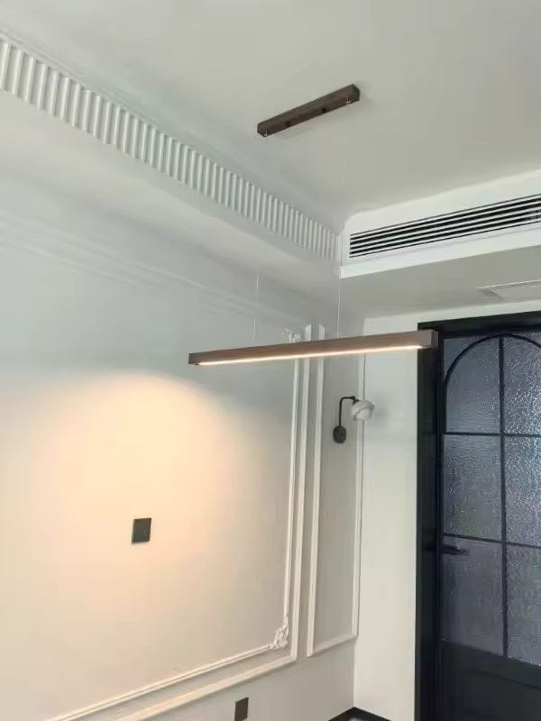 Customer photo review of Linjär Pendellampa i Massivt Trä | LED | Furu & Valnöt | 80–120 cm