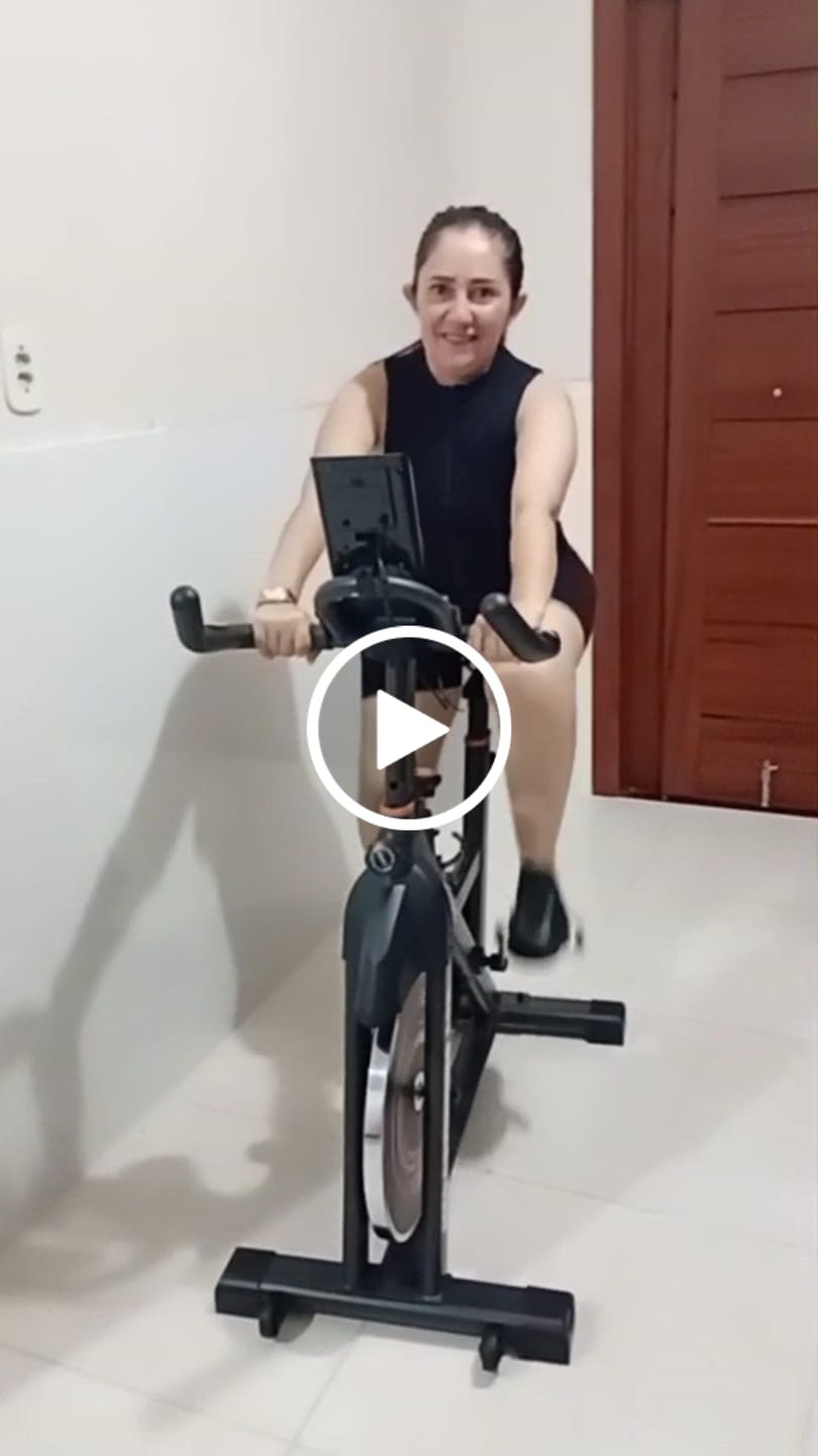 Customer video review of Bicicleta Ergométrica Bike Mega Spinning 10K