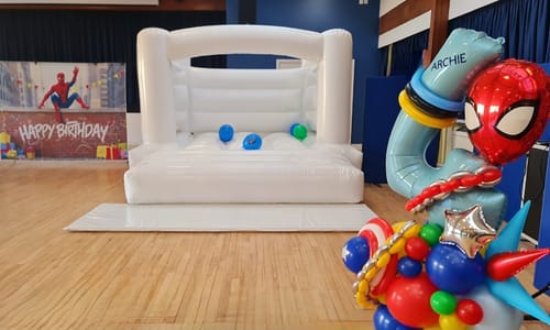 Customer photo review of Kids H Frame (Flat Top) Bouncy Castle
