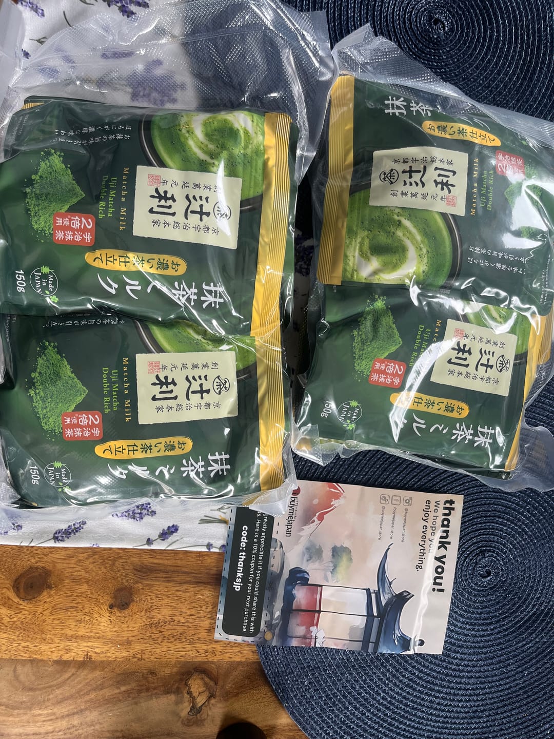 Customer photo review of Tsujiri Matcha Milk Uji Matcha Double Rich 150g