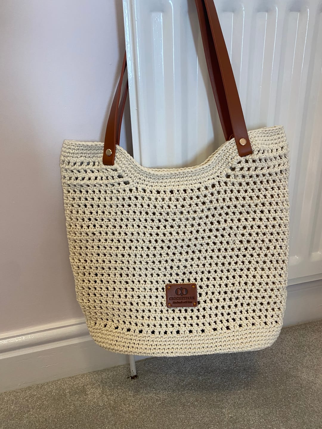 Customer photo review of CrochetPark™ Sunny Beach Tote crochet kit