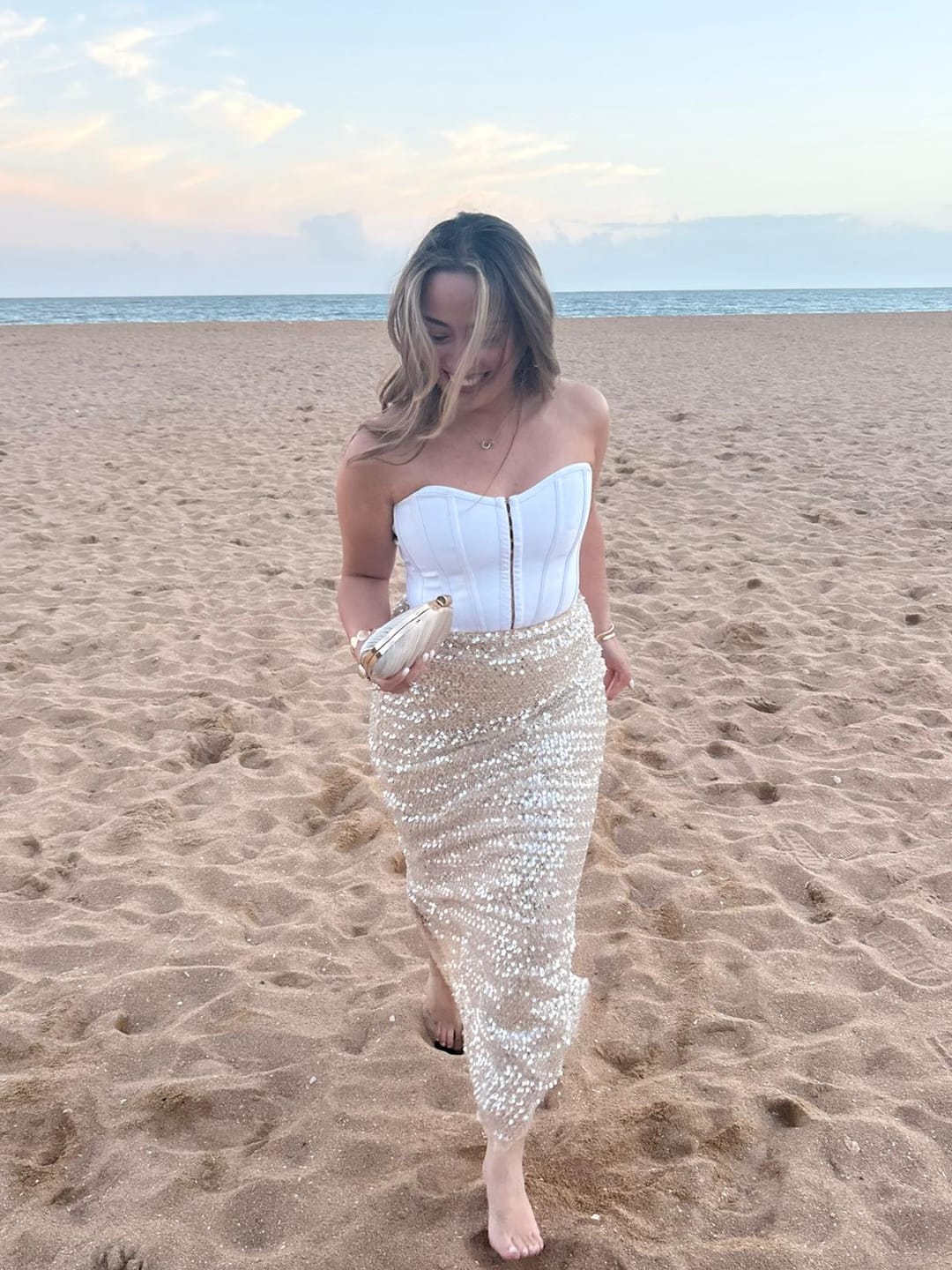 Customer photo review of CRYSTAL QUARTZ MAXI SKIRT